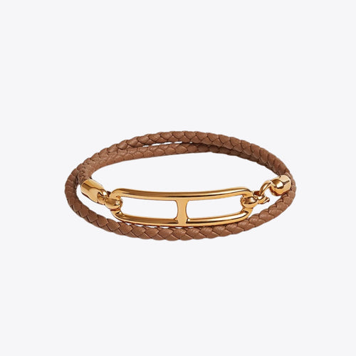 HERMES Roulis Double Tour Bracelet | 愛馬仕 手帶 (Gold/金色)