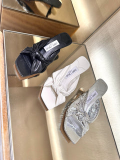 JIMMY CHOO Avenue 50 Leather Mules | 吉米周 涼鞋 (多色) - LondonKelly 英國名牌代購