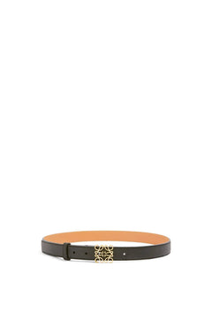 LOEWE Grain Leather Anagram Belt | 羅意威 皮帶 (2.8cm/Black)