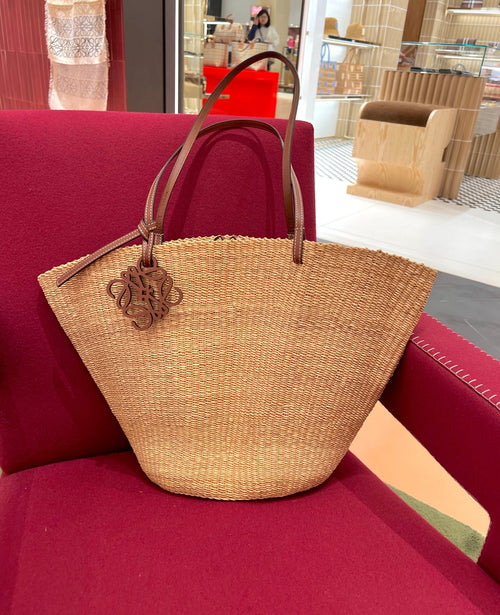 LOEWE Shell Basket Bag | 羅意威 草編袋 (啡色)