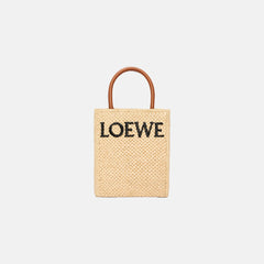 LOEWE Standard A5 Raffia Tote Bag | 羅意威 草編 A5 手袋 (Tan)