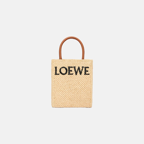 LOEWE Standard A5 Raffia Tote Bag | 羅意威 草編 A5 手袋 (Tan)