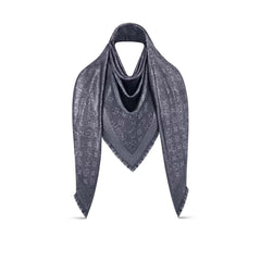 LOUIS VUITTON M79034 Monoglam Shawl | 路易威登 頸巾 (Blue)