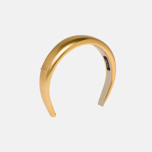 MIU MIU Fabric Headband | 繆繆 頭飾 (Gold)