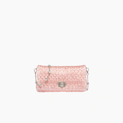 MIU MIU Crystal Satin Bag | 繆繆 手袋 (Pink)