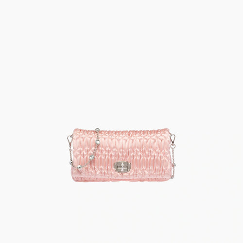 MIU MIU Crystal Satin Bag | 繆繆 手袋 (Pink)