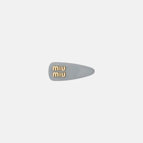 MIU MIU Patent Leather Hair Clip | 繆繆 髮夾 (Cornflower)