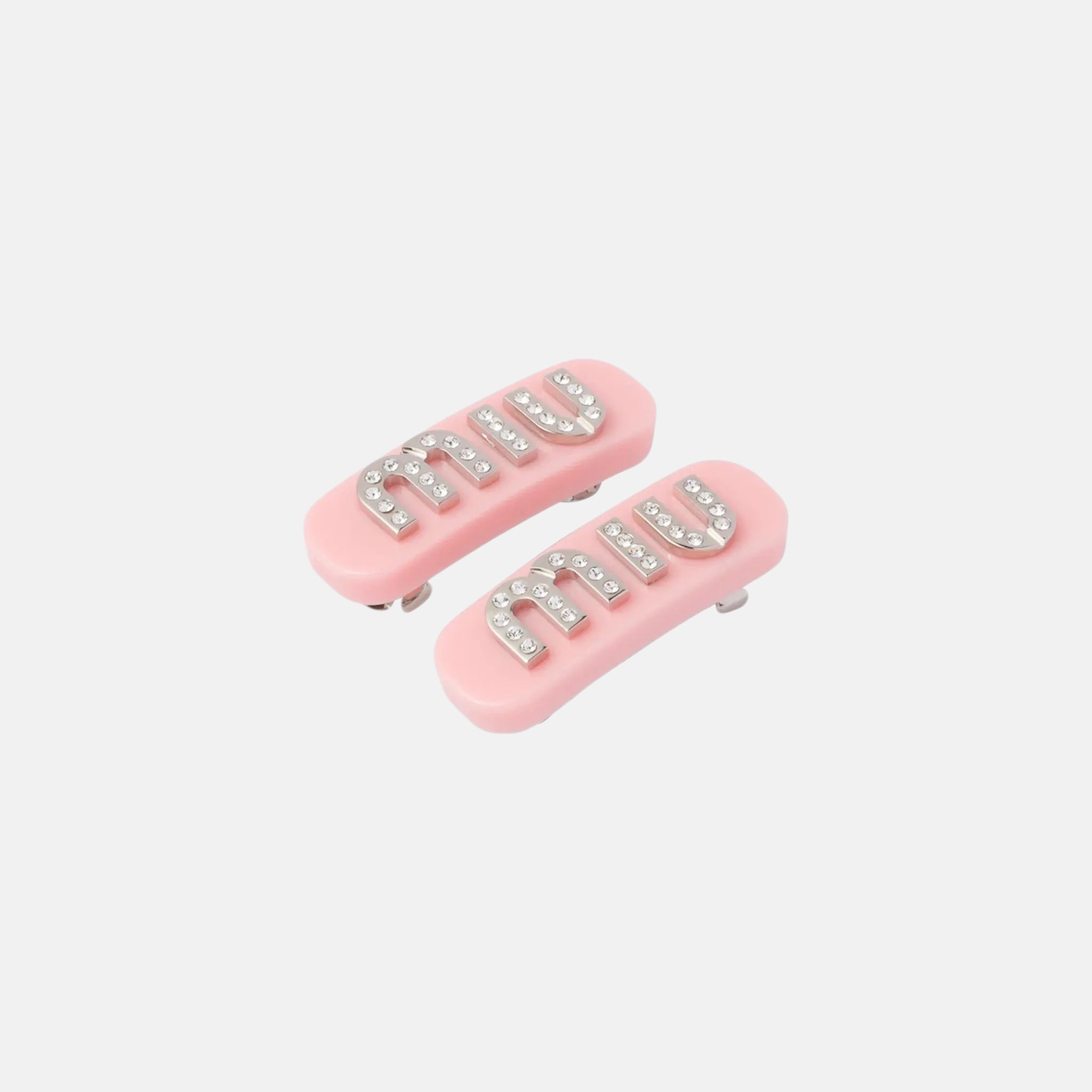 MIU MIU Plexiglas and Metal Hair Clip | A pair of MIU MIU