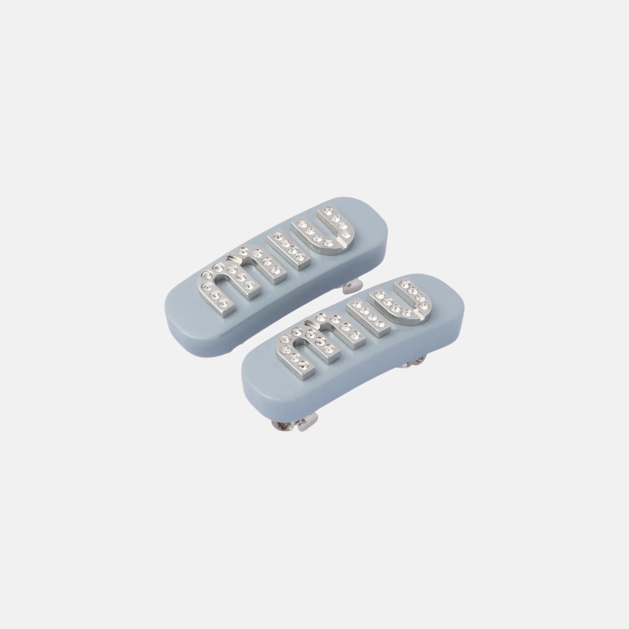MIU MIU Plexiglas and Metal Hair Clip | A pair of MIU MIU