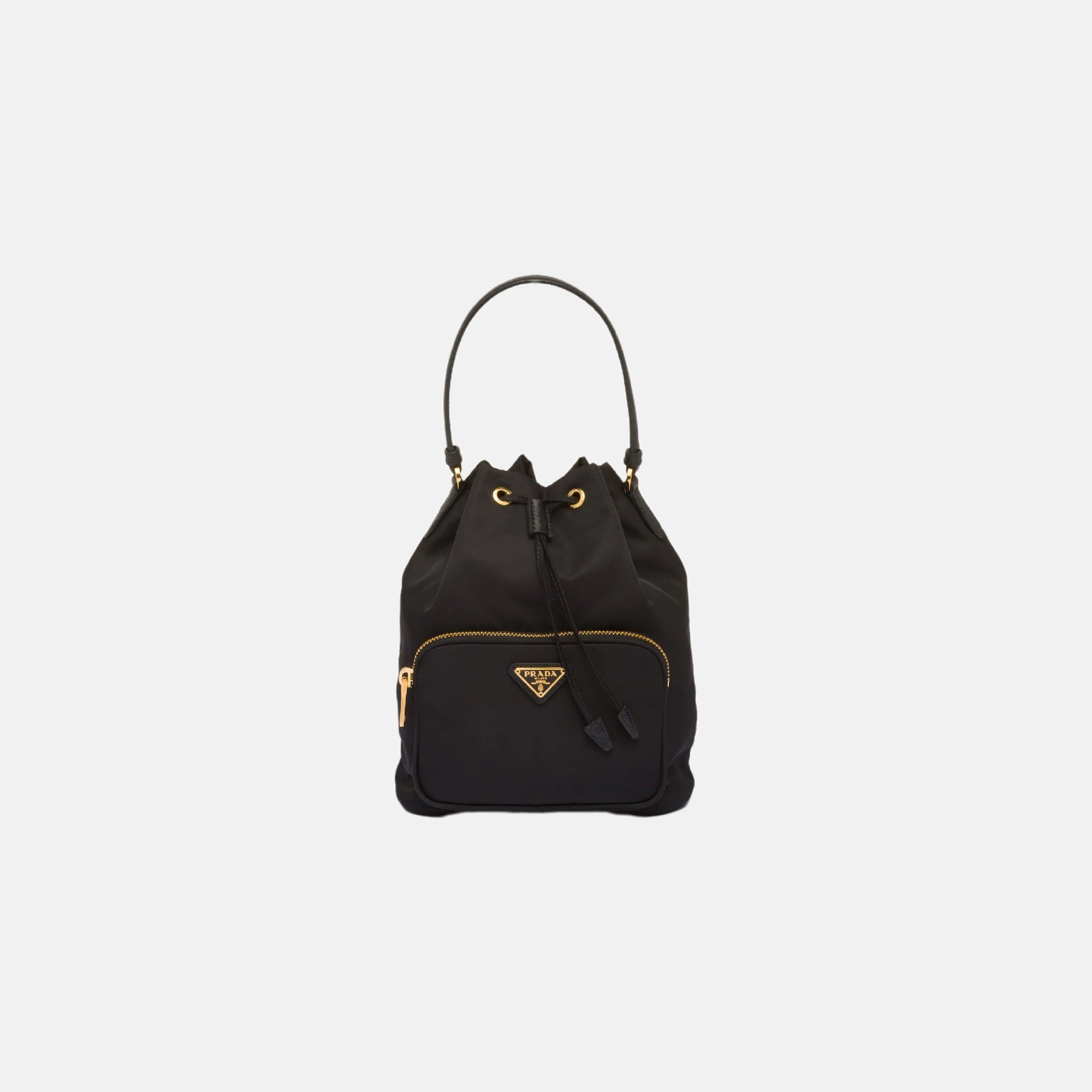 Prada bucket nylon bag online