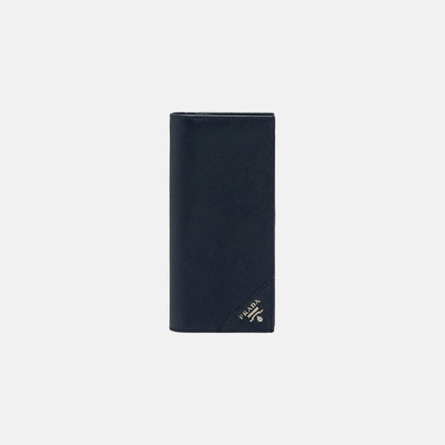 PRADA Men's Saffiano Leather Long Wallet | 普拉達 男仕長銀包 (藍色)