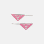 PRADA Metal Hair Clips | 普拉達 髮夾 (Pink)