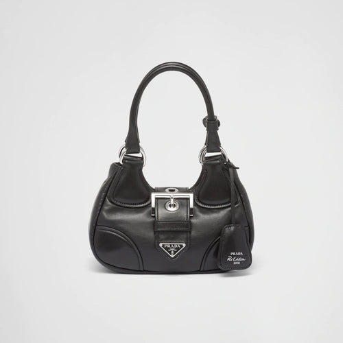 PRADA Moon Padded Nappa-Leather Bag | 普拉達 手袋 (Black)