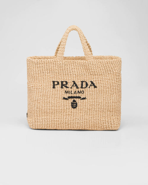 PRADA Raffia Tote Bag | 普拉達 草編袋 (Tan)