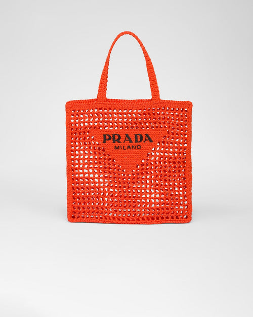 PRADA Raffia Tote Bag | 普拉達 草編袋 (Red)