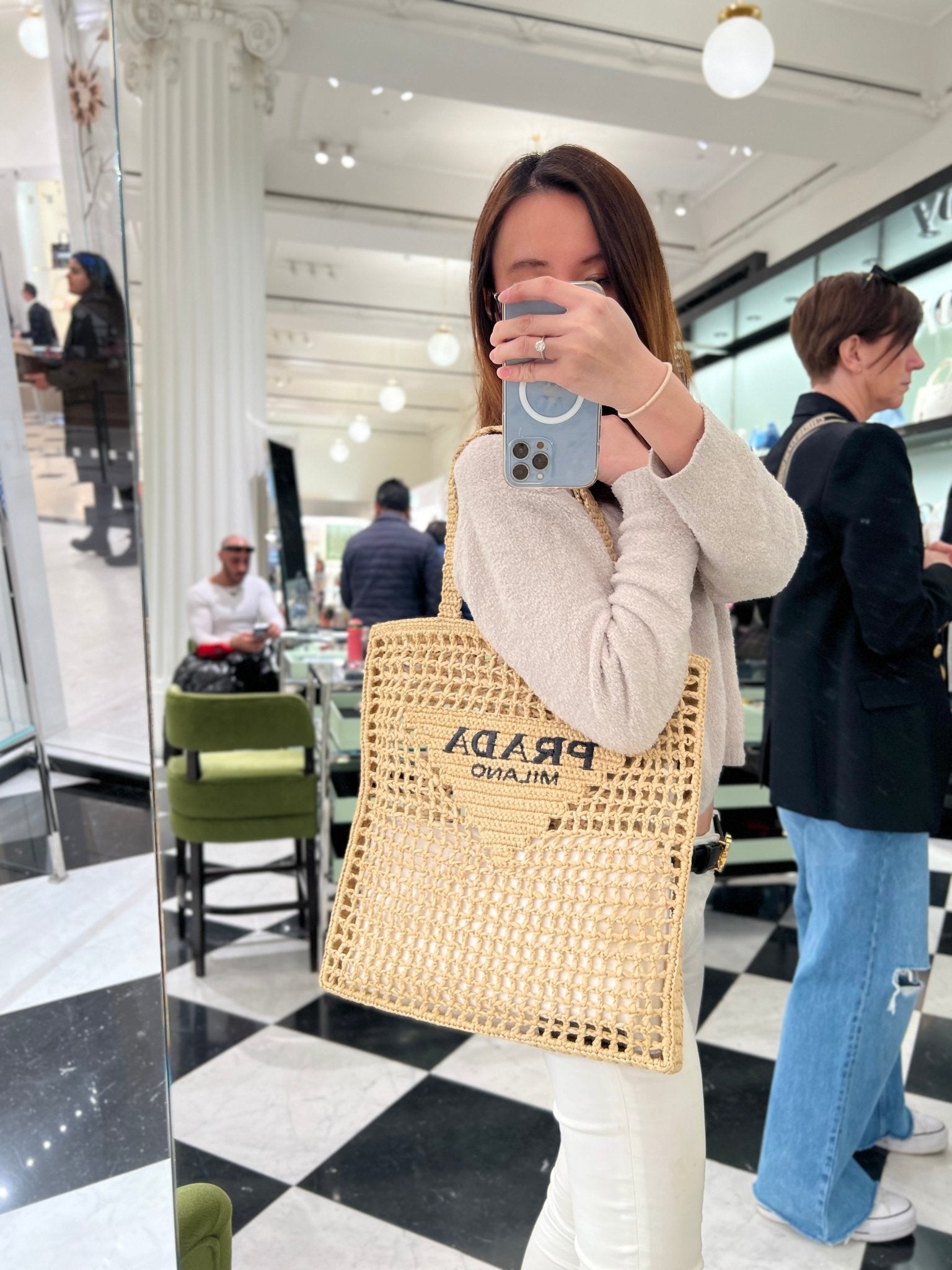 【送料&関税込】Prada Straw Handbag Prada Straw Handbag | italist