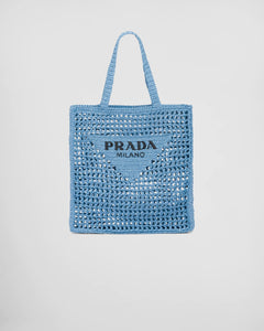 PRADA Raffia Tote Bag | 普拉達 草編袋 (Blue)