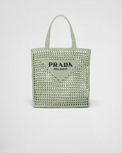 PRADA Raffia Tote Bag | 普拉達 草編袋 (Aqua)