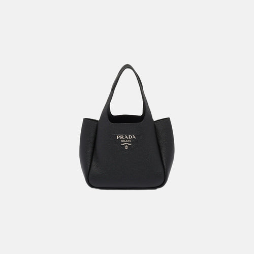 PRADA Leather Mini Bag | 普拉達 迷你手袋 (Black)