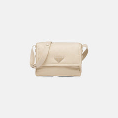 PRADA Small Padded Re-Nylon Shoulder Bag | 普拉達 手袋 (Beige)