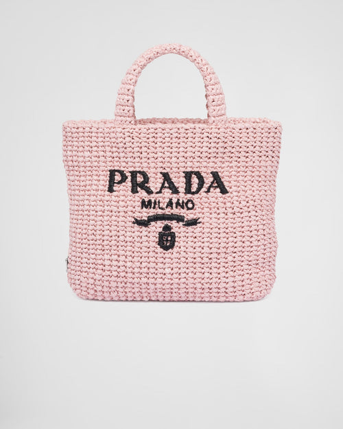 PRADA Small Raffia Tote Bag | 普拉達 草編袋 (Pink)