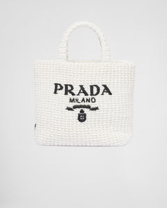 PRADA Small Raffia Tote Bag | 普拉達 草編袋 (White)