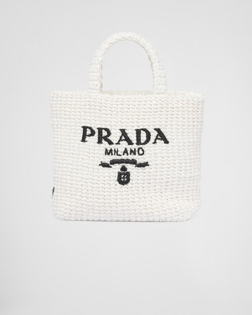 PRADA Small Raffia Tote Bag | 普拉達 草編袋 (White)