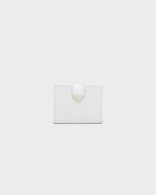 PRADA Small Saffiano and Leather Wallet | 普拉達 銀包 (White)