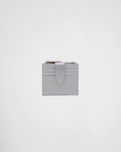 PRADA Small Saffiano and Leather Wallet | 普拉達 銀包 (Grey)