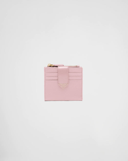 PRADA Small Saffiano and Leather Wallet | 普拉達 銀包 (Pink)