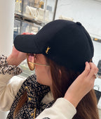 YSL SAINT LAURENT Baseball Cap | 聖羅蘭 棒球帽 (黑色)