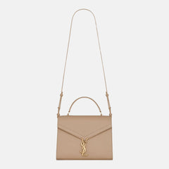 YSL Saint Laurent Cassandra Medium Top Handle Bag (Dark Beige) | 聖羅蘭 手袋