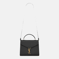 YSL Saint Laurent Cassandra Medium Top Handle Bag (Black) | 聖羅蘭 手袋