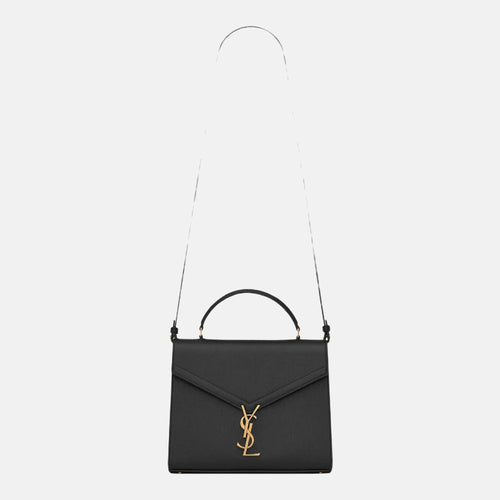 YSL Saint Laurent Cassandra Medium Top Handle Bag (Black) | 聖羅蘭 手袋