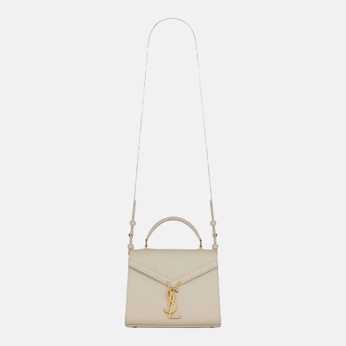 YSL Saint Laurent Cassandra Mini Top Handle Bag (White) | 聖羅蘭 手袋