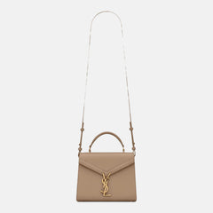 YSL Saint Laurent Cassandra Mini Top Handle Bag (Greyish Brown) | 聖羅蘭 手袋