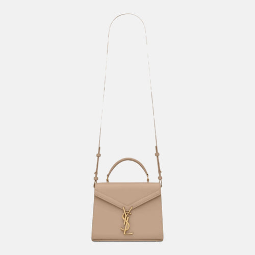 YSL Saint Laurent Cassandra Mini Top Handle Bag (Dark Beige) | 聖羅蘭 手袋