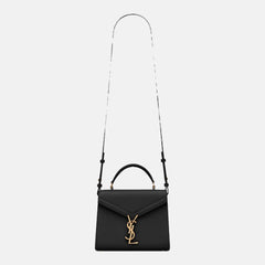 YSL Saint Laurent Cassandra Mini Top Handle Bag (Black) | 聖羅蘭 手袋