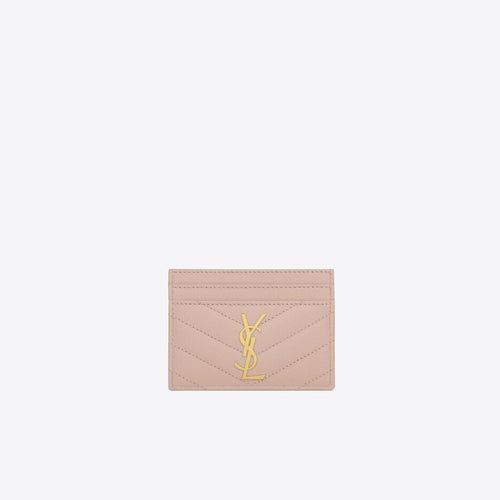 YSL Saint Laurent Cassandre Matelasse Card Case (Pale Pink) | 聖羅蘭 卡套 | 423291BOW011000