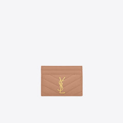 YSL Saint Laurent Cassandre Matelasse Card Case (Vintage Peach) | 聖羅蘭 卡套 | 423291BOW011000