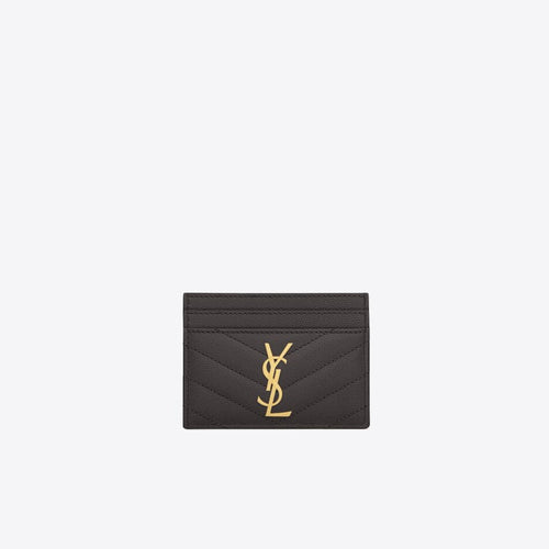 YSL Saint Laurent Cassandre Matelasse Card Case (Storm) | 聖羅蘭 卡套 | 423291BOW011000