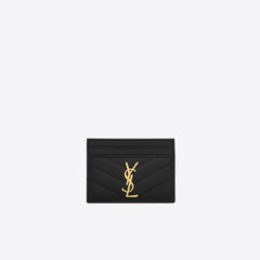 YSL Saint Laurent Cassandre Matelasse Card Case (Black) | 聖羅蘭 卡套 | 423291BOW011000