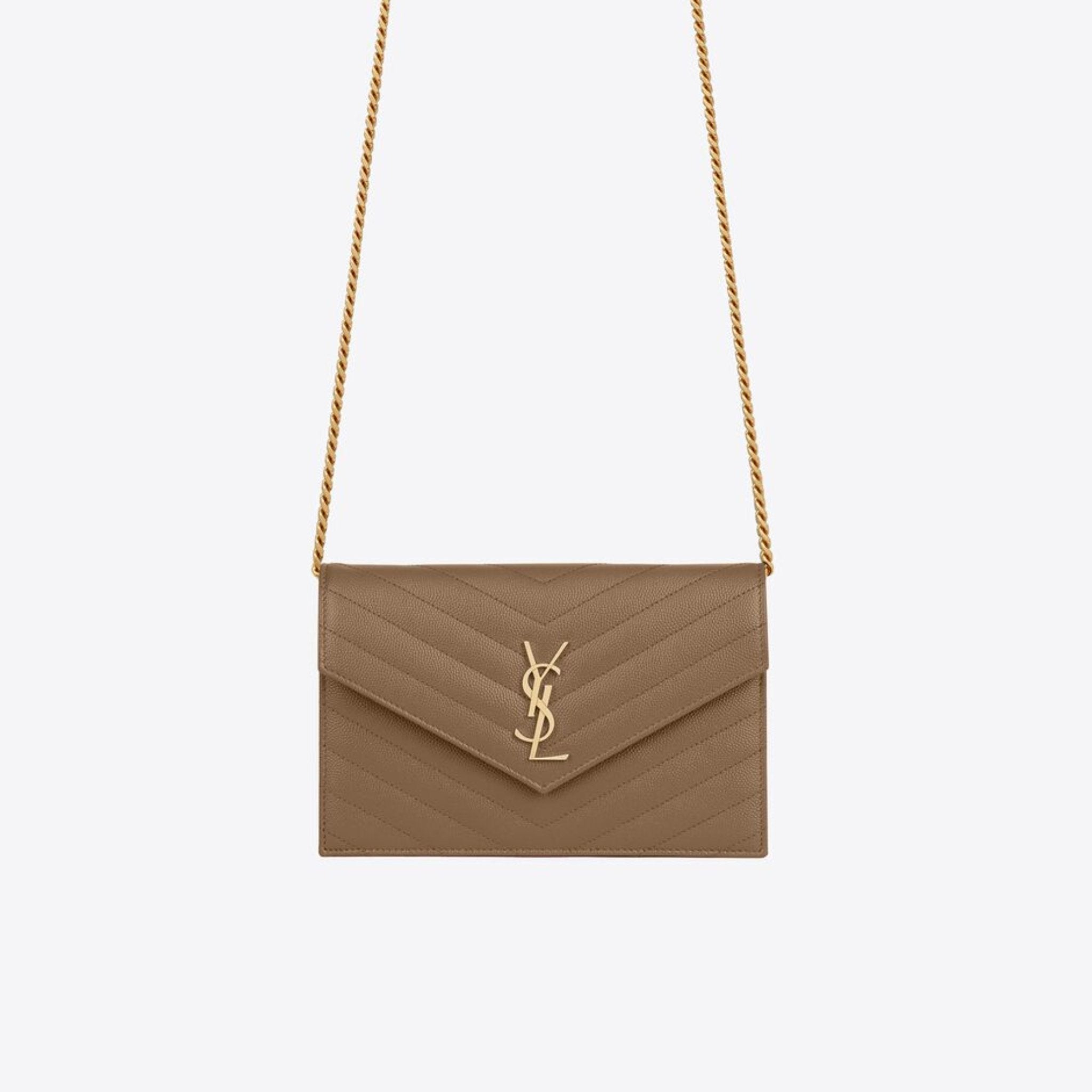 Monogram envelope chain wallet ysl on sale