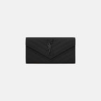 YSL SAINT LAURENT Cassandre Matelasse Large Flap Wallet | 聖羅蘭 銀包 (黑色)