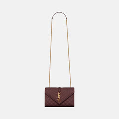 YSL Envelop Small Grain Leather Bag (Many Colours) - LONDONKELLY