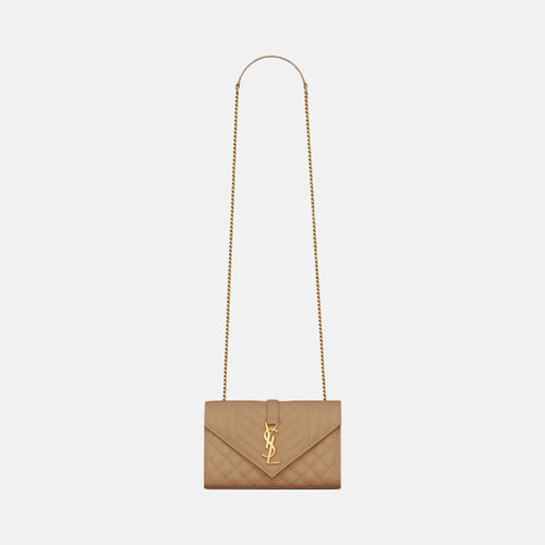 YSL Envelop Small Grain Leather Bag (Many Colours) - LONDONKELLY