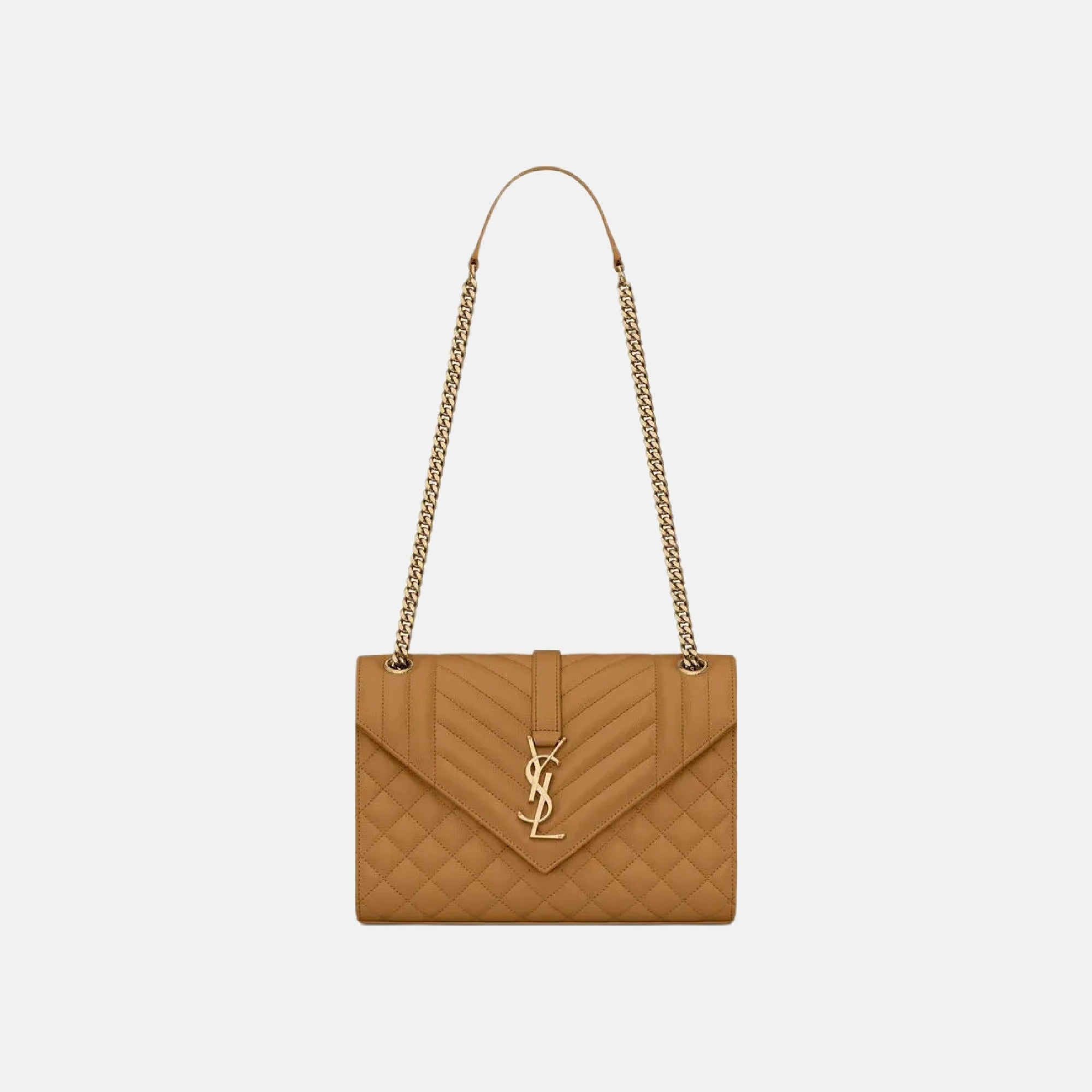 Monogram ysl envelope small chain shoulder bag on sale