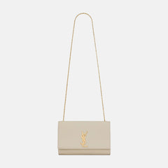 YSL SAINT LAURENT Kate Medium Chain Bag | 聖羅蘭 手袋 (White)