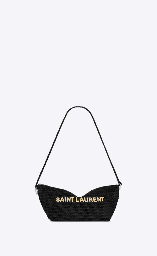 YSL SAINT LAURENT Le Rafia Bag | 聖羅蘭 草編袋 (黑色)