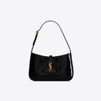 YSL SAINT LAURENT Patent Leather LE 5 A Hobo Bag | 聖羅蘭 手袋 (黑色)